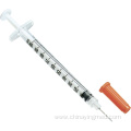 Medical disposable insulin syringe 0.3cc 0.5cc 1cc